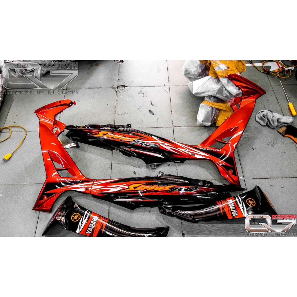 Tem Rời Sirius 110 Đỏ Đen