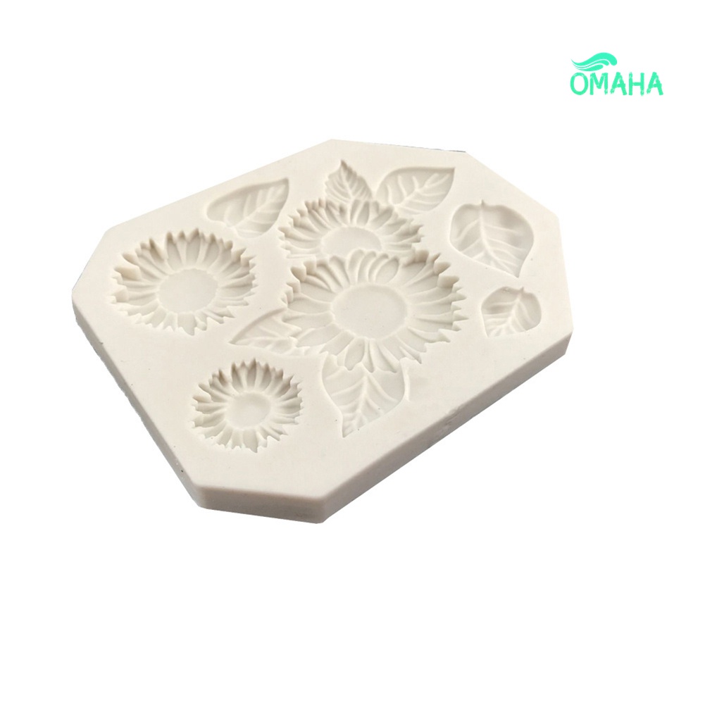 Khuôn Silicone Tạo Hình Hoa Hướng Dương Trang Trí Bánh