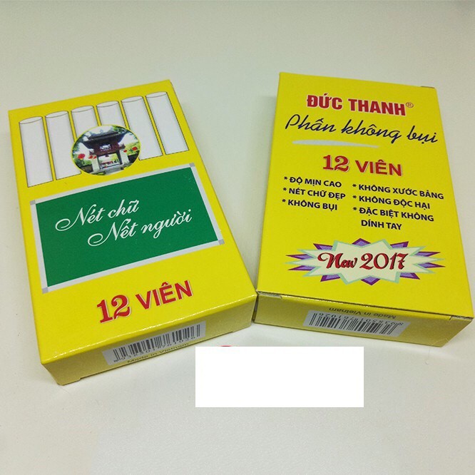 Sỉ 20 Hộp Phấn không bụi Đức Thanh, Viết thanh đậm