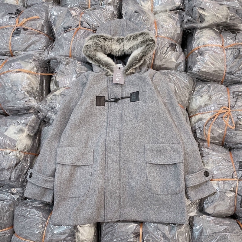 ÁO DẠ MŨ CỔ LÔNG CHO NỮ | BigBuy360 - bigbuy360.vn