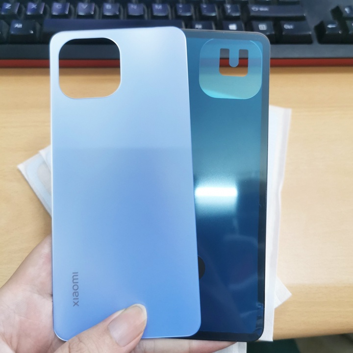 Mặt sau xiaomi mi 11 lite bằng kính, nắp lưng mi11 lite chất lượng giá rẻ