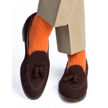 Vớ Tất Cam cao cổ sọc gân cá tính nổi bật