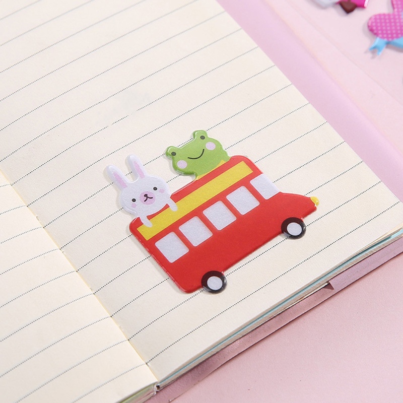 Bộ 10 Tờ Sticker Dán Trang Trí Nhật Ký Hình Hoạt Hình