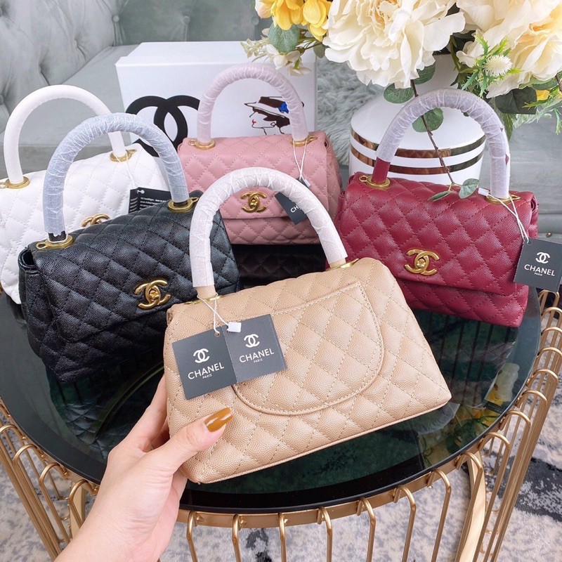 Túi trần trám có quai xách sang chảnh