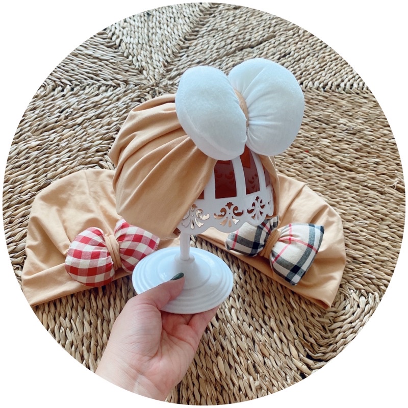 Mũ vải sang chảnh cho bé( 4-7kg.6-10kg)