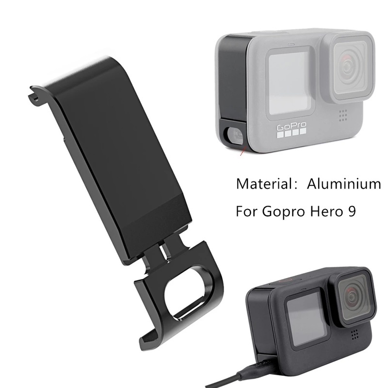 Vỏ bảo vệ hộp pin màu đen có thể tháo rời cho Go Pro Hero 10 9