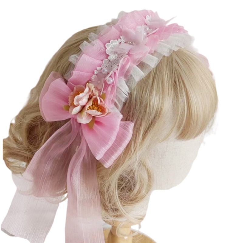 Cài Tóc Hình Hoa Phong Cách Lolita Xinh Xắn Cho Nữ