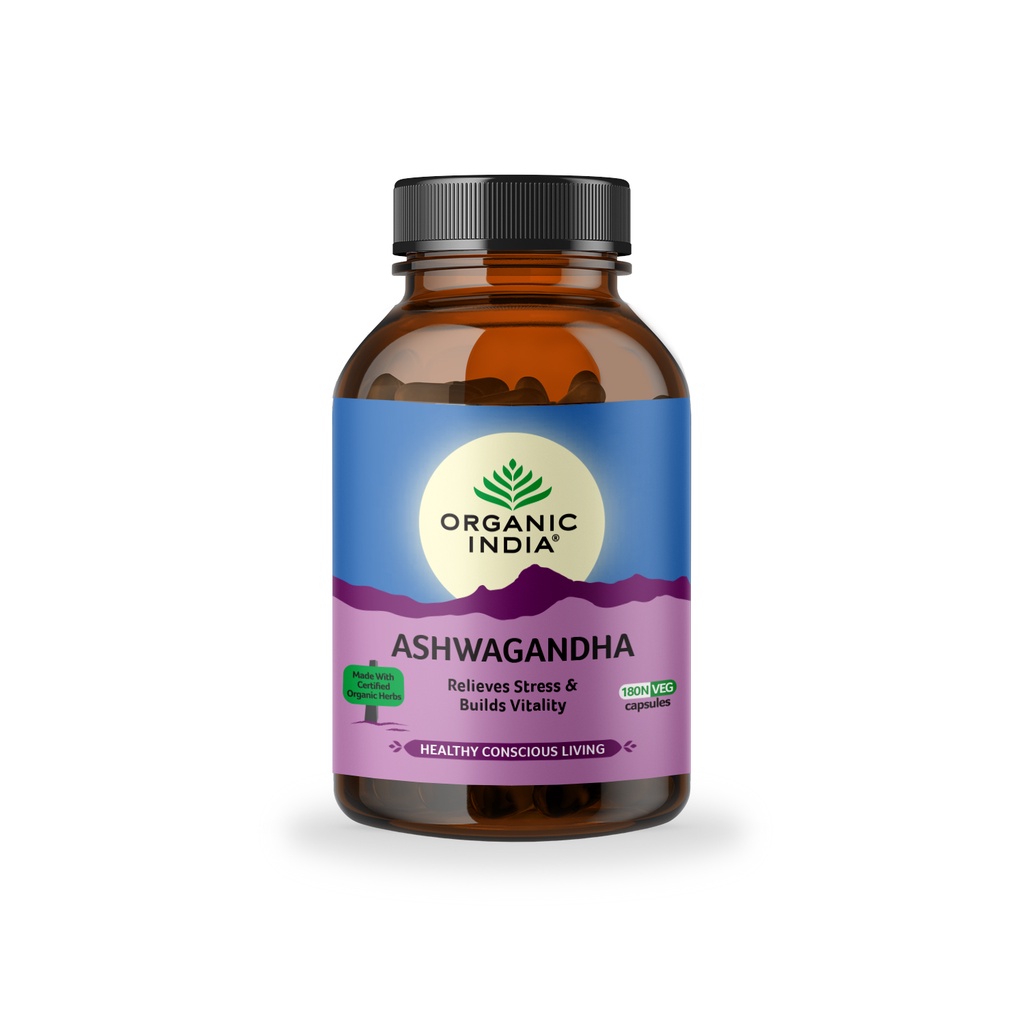 Viên uống tăng cường sinh lực Organic India Ashwagandha