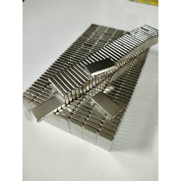 Nam châm viên hình chữ nhật 20x10x3mm, nam châm trắng đất hiếm siêu hút mạnh, nam châm làm máy phát điện