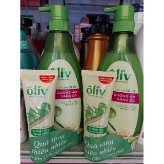 Sữa tắm ôliu dưỡng ẩm sáng da. (chứa dầu ôliu và chiết xuất hạt nho 650 ml.