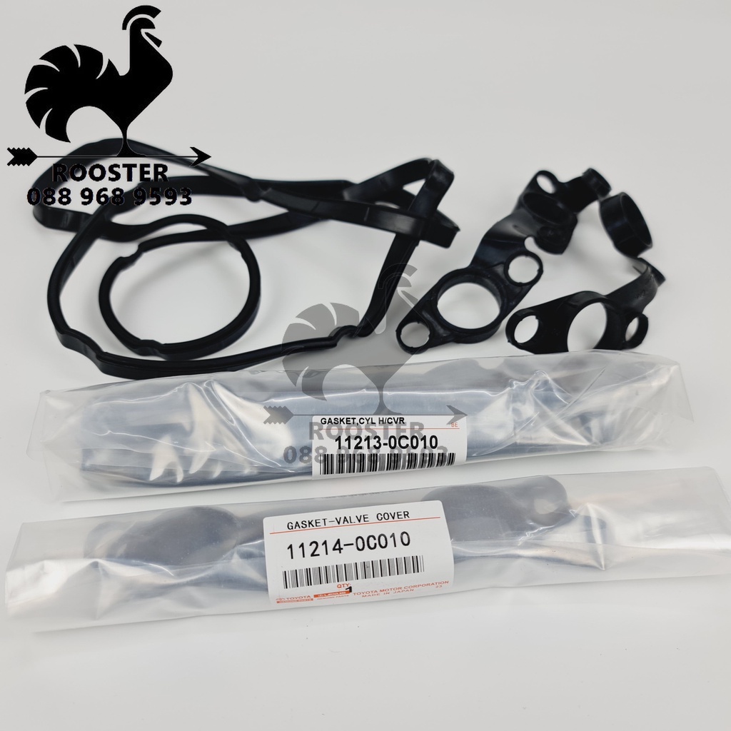 Gioăng bugi và gioăng nắp giàn cò (giàn cam) xe Innova, Fortuner (Mã:112140C010/112130C010)