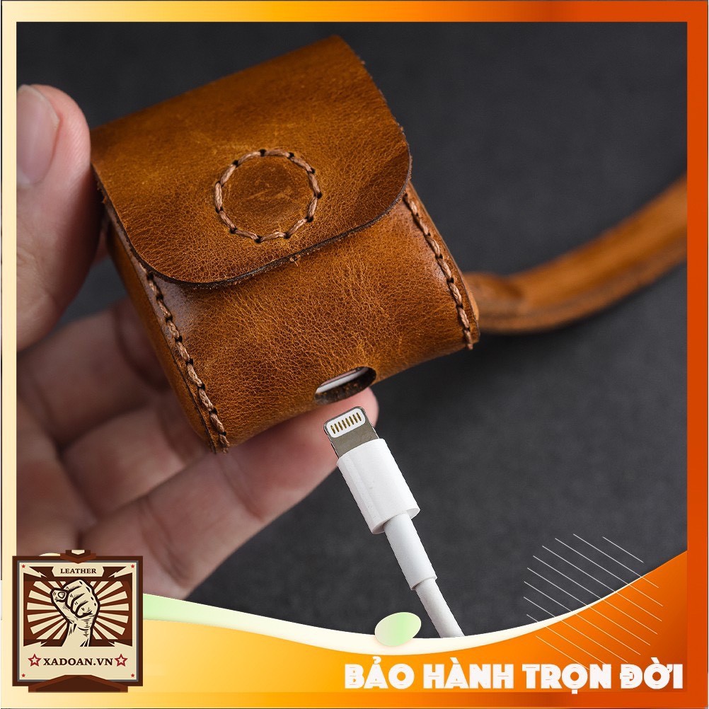 Bao da SEN AirPod da bò thật | Da mềm thời trang bảo vệ AirPod của bạn không trầy xước