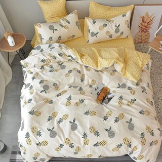 Bộ Chăn Ga Gối Poly Cotton Mẫu Dứa Cực Hót