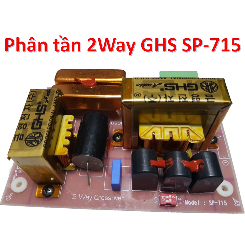 Phân tần 2 Way GHS SP-715 Cao Cấp chuyên dùng cho loa gia đình sân khấu Array