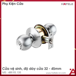 Khóa tay nắm tròn hafele vệ sinh không chìa 489.93.135