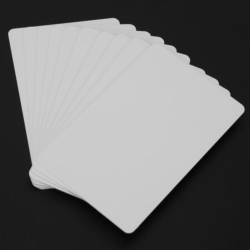 10Pcs NFC Contactless Smart White Card Tag S50 IC 13.56MHz RFID Readable Writable Access Card