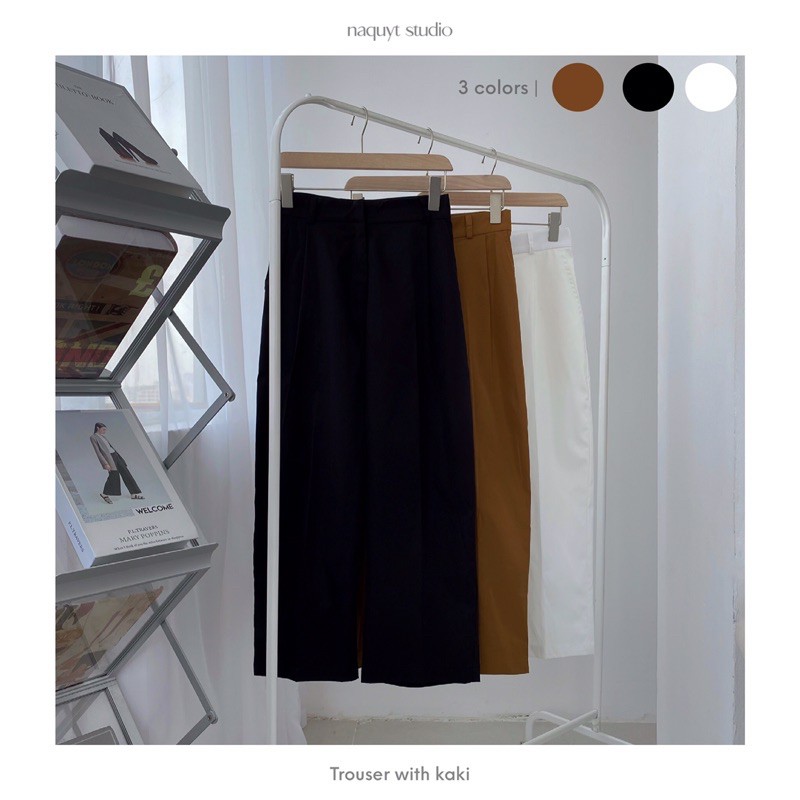 Quần suông lửng kaki ly trước NQ - Q0376 | BigBuy360 - bigbuy360.vn