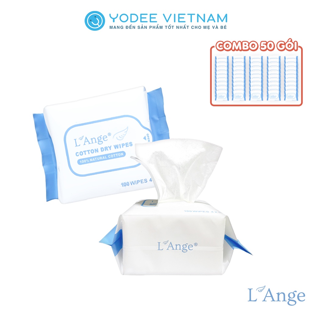 Combo L'Ange 50 gói khăn vải đa năng