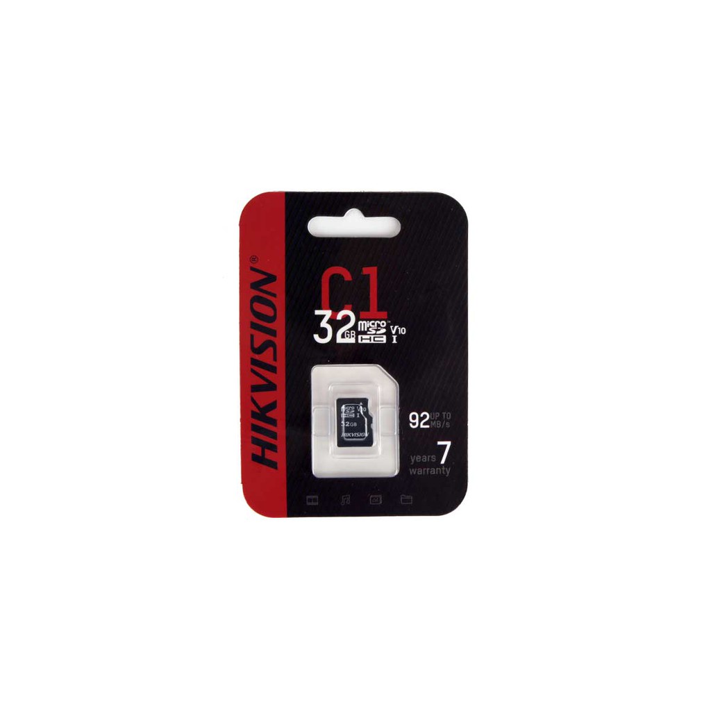 [HÀNG CHÍNH HÃNG] Thẻ Nhớ Micro SD HIK VISION C1 32GB 92Mb/s Sản Phẩm Sử Dụng Đa Năng | BigBuy360 - bigbuy360.vn