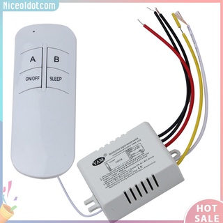 Công tắc BẬT/TẮT đèn điện 220V điều khiển từ xa không dây và thiết bị nhận tín hiệu
