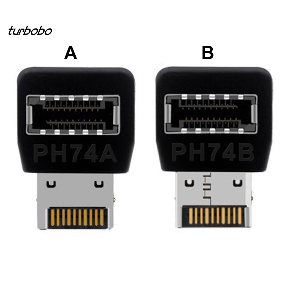 Đầu kết nối bo mạch chủ USB3.1 Type-E 90 độ cắm vào dùng ngay đường truyền ổn định dành cho máy tính