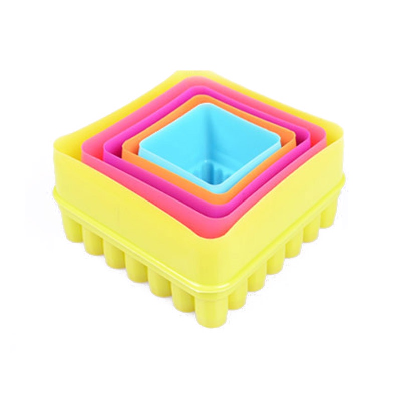 1 Bộ Khung Cắt Bánh Quy Bánh Tự Làm Khuôn, Dụng Cụ Cắt Cạnh Trang Trí Hình Trái Tim Đảng Cookies Nhựa Nhà Sản Xuất