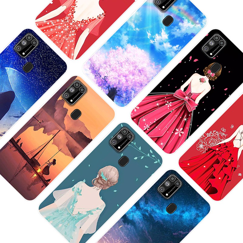 Silicone TPU Soft Case Samsung Galaxy M31 Cartoon Printed Anime Casing For SamsungM31 M 31Back Cover