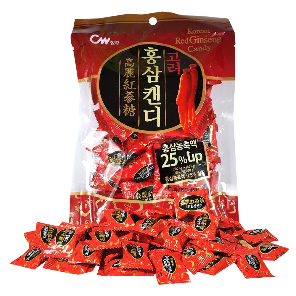 Kẹo vị hồng sâm Korean Red Ginseng Candy (gói 150g)