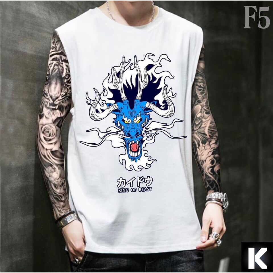 Áo ba lỗ tanktop in hình Play Boy thun lạnh cổ tròn form rộng sát nách tập gym co giãn mùa hè