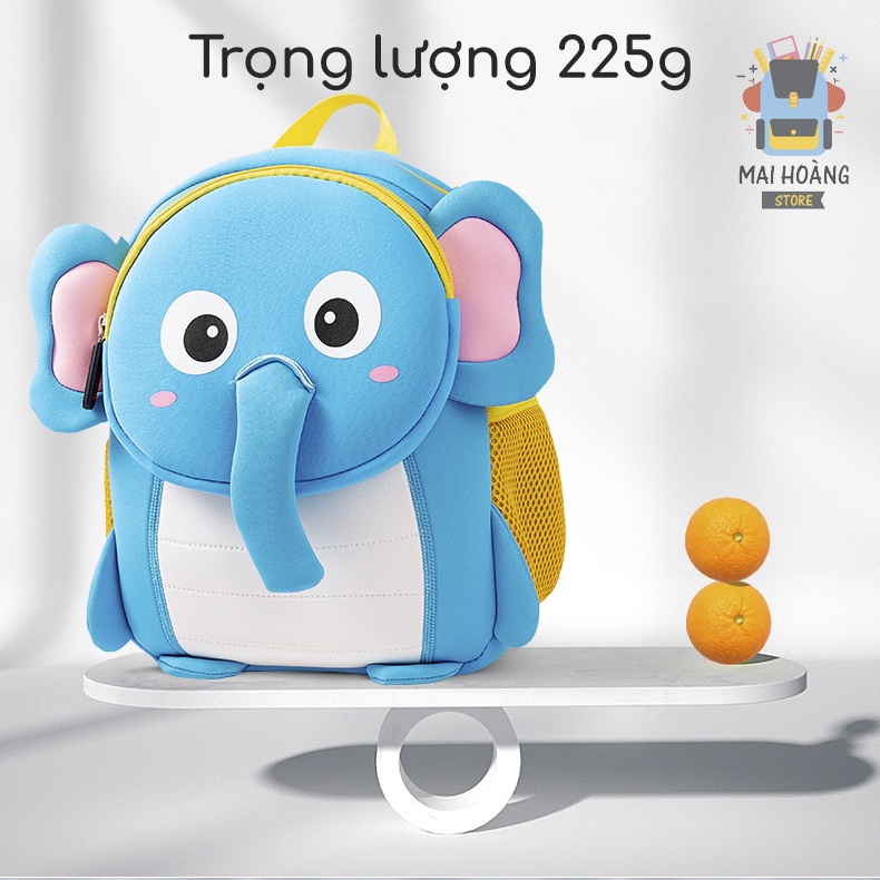 Phù hợp làm quà tặng cho bé 0 - 6 tuổi | Balo hình động vật 3D sinh động, siêu dễ thương, đáng yêu, siêu nhẹ