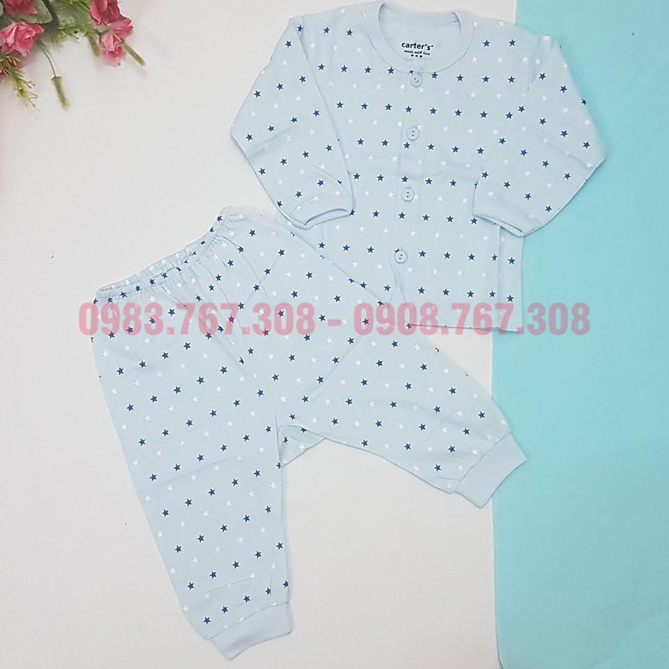 Bộ Quần Áo Dài Tay Cotton Carter In Họa Tiết Dễ Thương Cho Bé - Hàng Việt Nam