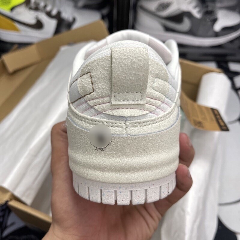 Giày thể thao nuke sb dunk disrupt 2 bản đẹp màu kem nỉ da lộn, Giầy sneaker nam nứ bản mới