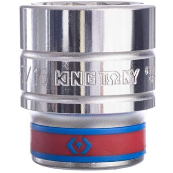 Đầu tuýp trắng ngắn 12 cạnh 3/4"hệ inch đủ size 11/16"===> 2-3/16" Kingtony 633088S