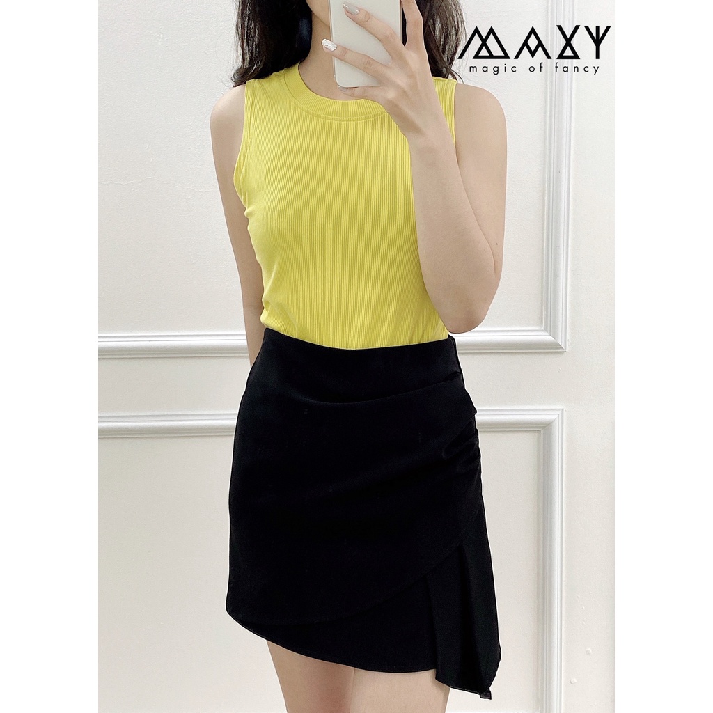 Áo thun nữ không tay sleeveless knitted tee Maxy Workshop