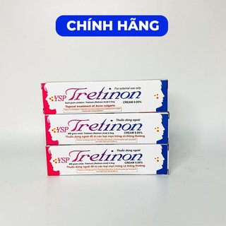 ⚜️CHÍNH HÃNG⚜️ Tretinoin 0.05% YSP - hỗ trợ giảm mụn trứng cá mụn viêm mụn đầu đen mụn ẩn
