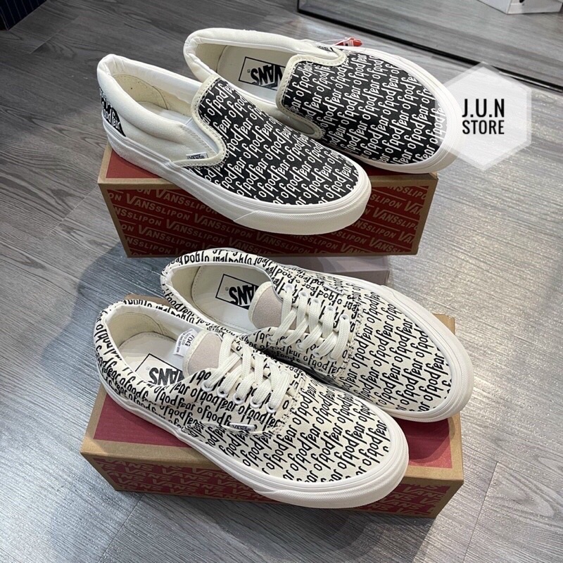 GIÀY VAN.S FEAR OF GOD SLIPON BASIC LAI AU