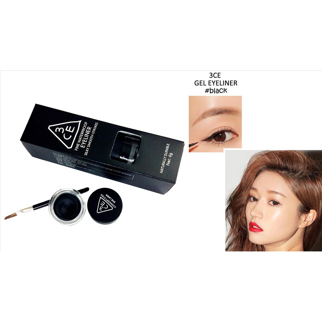 GEL KẺ MẮT 3CE GEL EYELINER NHẬP KHẨU CHÍNH HÃNG - 4029