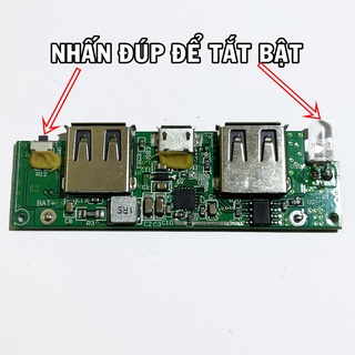 Mạch sạc dự phòng 5V2A tháo máy 2 cổng