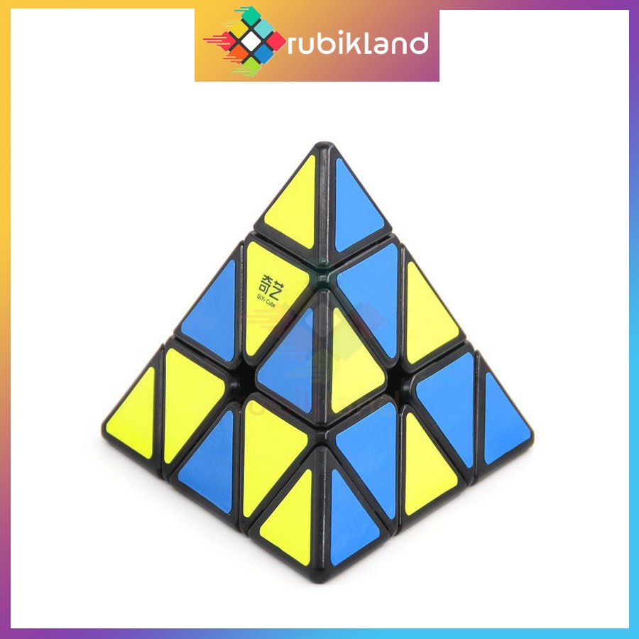 Rubik Pyraminx Viền Đen QiYi QiMing Rubic Tam Giác Biến Thể Kim Tự Tháp Đồ Chơi Trí Tuệ
