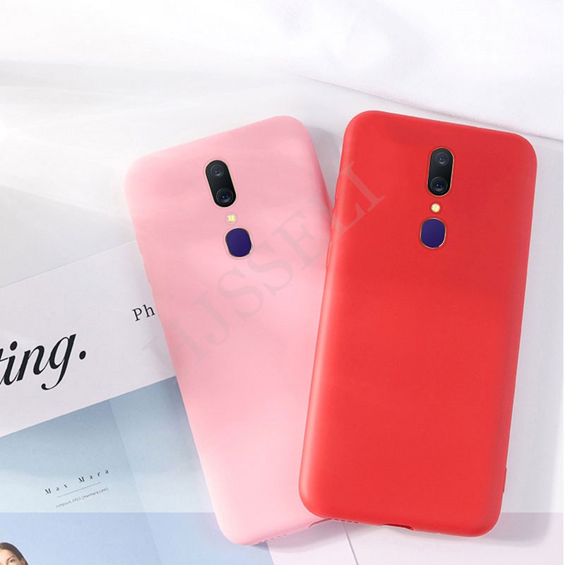 Ốp Lưng Silicone Màu Trơn Thời Trang Cho Oppo F11 F9 OPPOF11