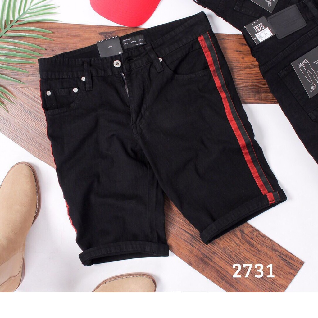Quần short jean nam DSQ đen rách thêu logo vẩy sơn chất bò form body mẫu mới nhiều màu cao cấp AHFASHION | BigBuy360 - bigbuy360.vn
