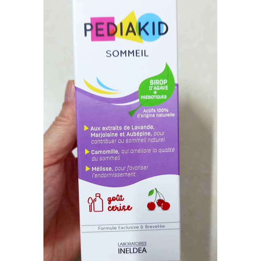 Pediakid sommeil chai 125ml (Pháp). Siro thảo dược giúp bé ngủ ngon an toàn cho trẻ từ 6 tháng tuổi.