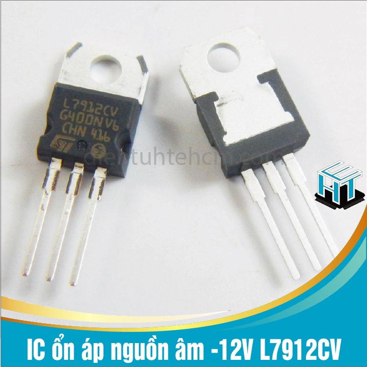 Combo 4 con IC ổn áp nguồn âm -12V L7912CV 7912 chân cắm TO-220 loại tốt