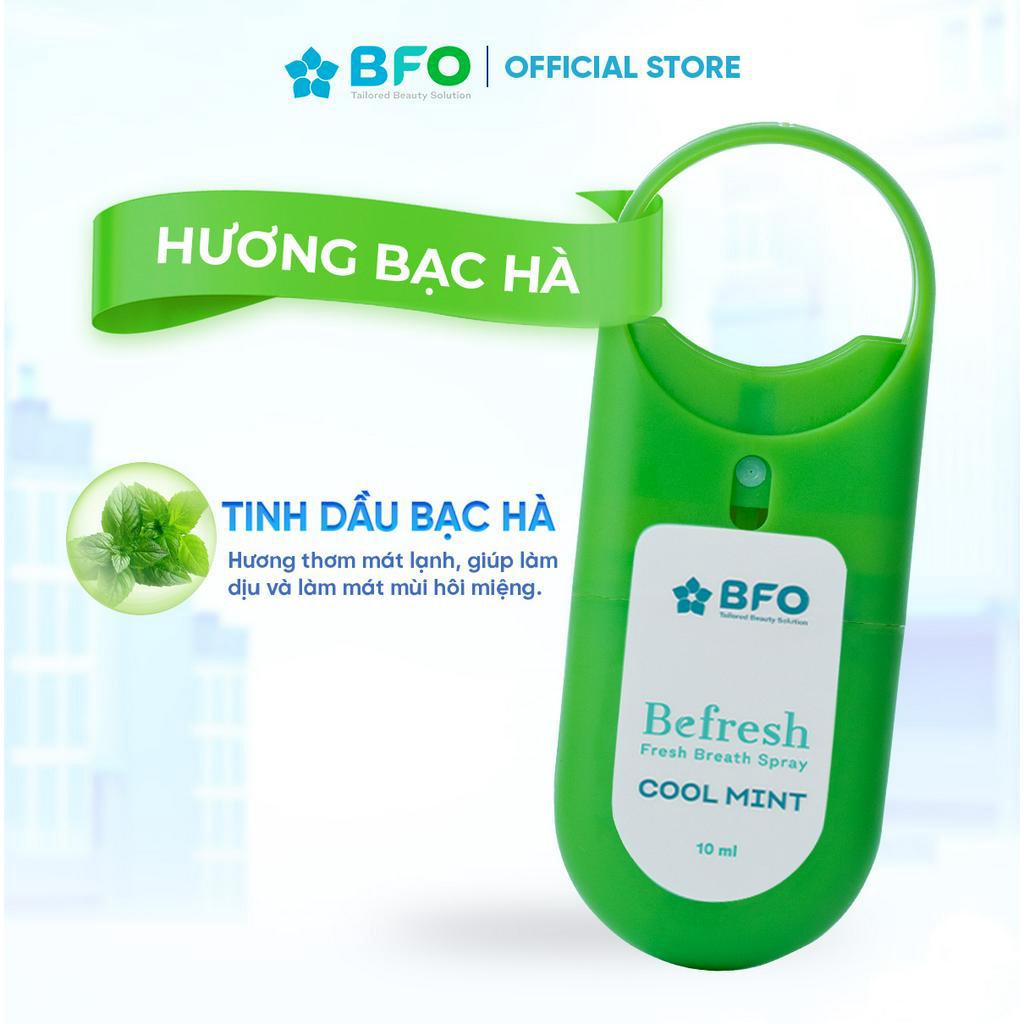 Combo 4 Xịt Thơm Miệng BFO Cho Hơi Thở Thơm Mát 10ml