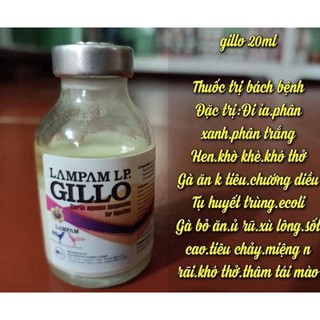 phan xanh phan trang Gillo lampam chưa bệnh cho gà chọi lọ 20 ml
