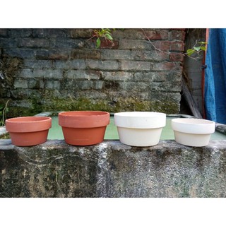 Siêu Rẻ - 5 Chậu Xô Đất nung Thấp Size 10 x 5.5 cm Bát Tràng