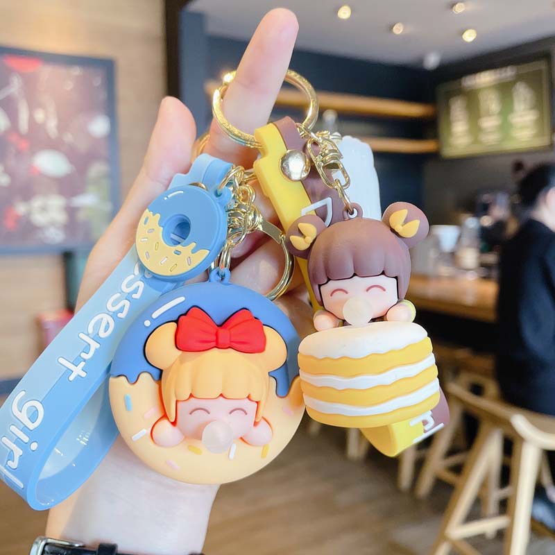 Móc Khóa Hình Búp Bê Hoạt Hình Dễ Thương
