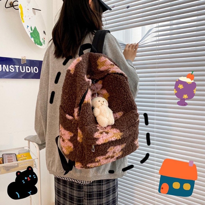 Balo cho nữ hình gấu bông phong cách đáng yêu