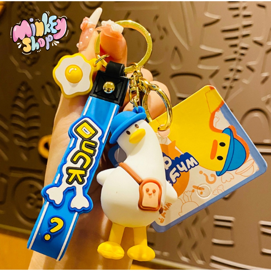 Móc Khóa Đẹp Hình Vịt Cute phụ kiện Túi Xách dễ thương -Minkey