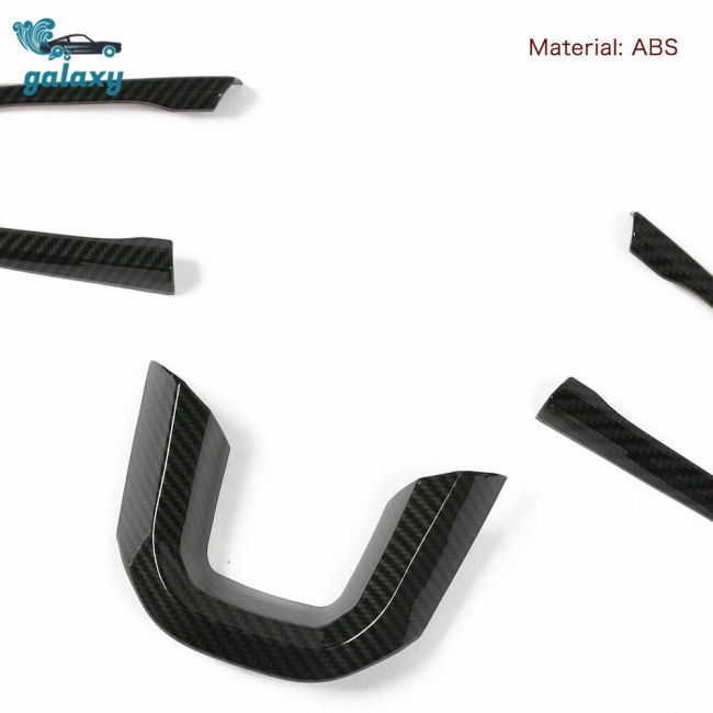 Bộ 3 Miếng Bọc Vô Lăng Xe Hơi Họa Tiết Sợi Carbon Cho 2018 Jeep Wrangler Jl Jt